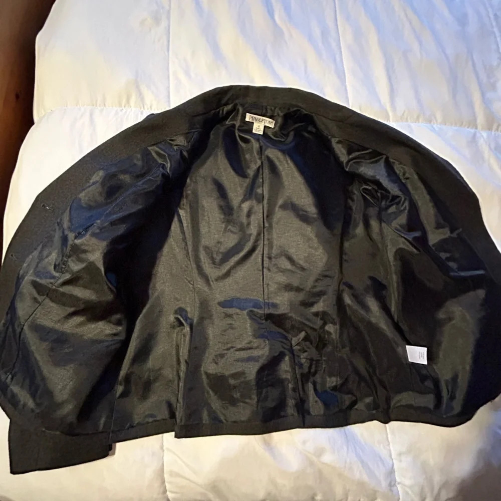 Pendleton Gray 100% Wool 2 Button Blazer Jacket C… - image 7